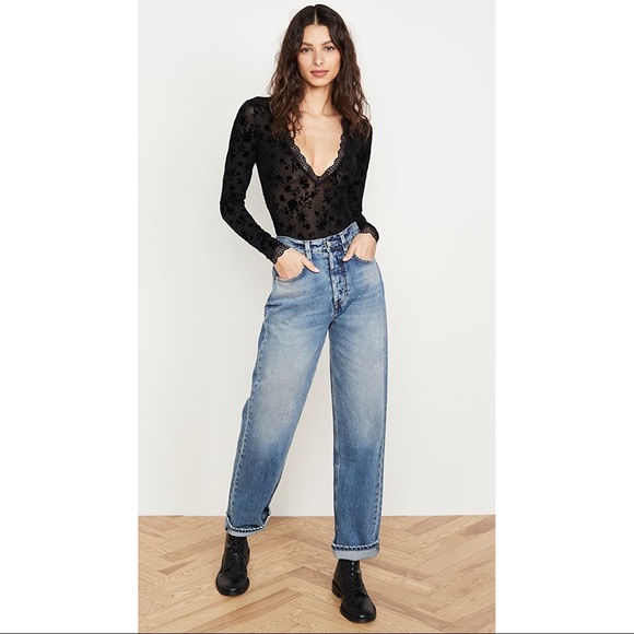 Free People Intimately Babes in Bandeaus Black Lace Bodysuit M - Picture 5 of 16